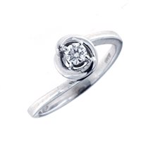 Anello Fanton Gioielli Donna SOLITARI in Oro Diamante 0.14 Ct ANOR-148-52 - ANOR-148-52